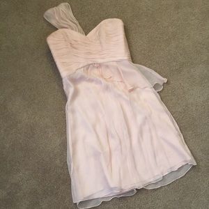 Amsale silk bridesmaid dress